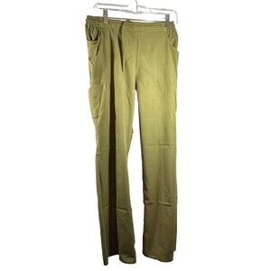 Reina Scrub Bottom Medical Uniform Olive Drawstring Pants Size Medium